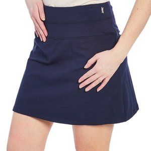 Navy Tummy-Control Skort - Size 1X